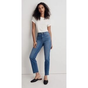 NWT Madewell Stovepipe Jeans In Leaside Wash Size 30